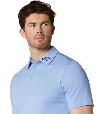 Callaway Odyssey Ventilated Jacquard męskie polo, vista blue