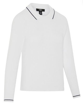 Callaway Collared damski sweter, biały