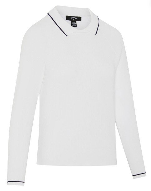 Callaway Collared damski sweter, biały