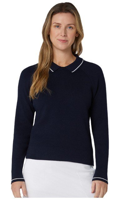 Callaway Collared damski sweter, peacoat