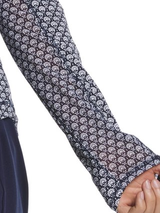 Callaway Scarf Geo Print Long Sleeve damskie polo, peacoat