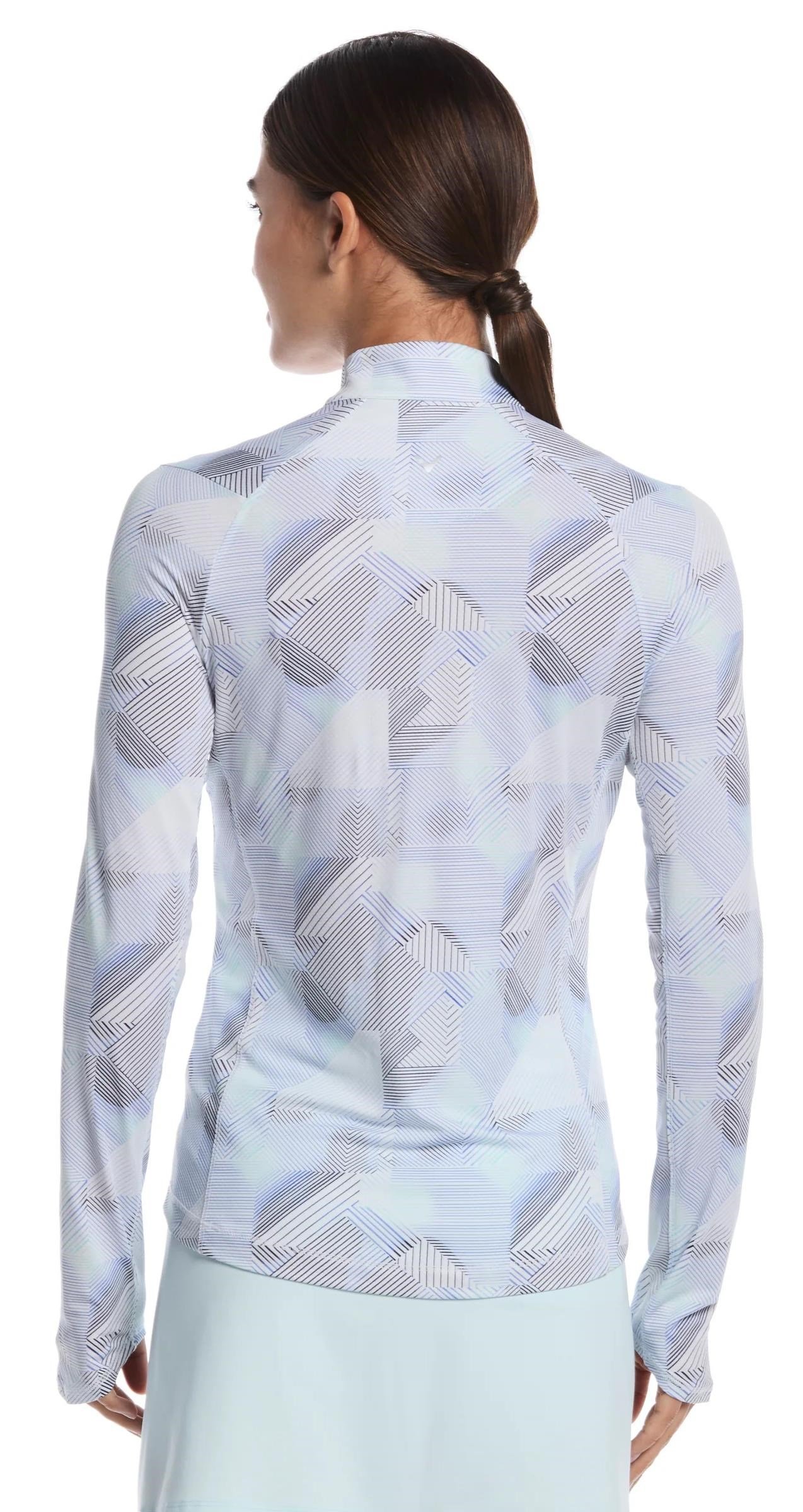 Callaway Active Geo Printed long sleeve damskie polo, brilliant white