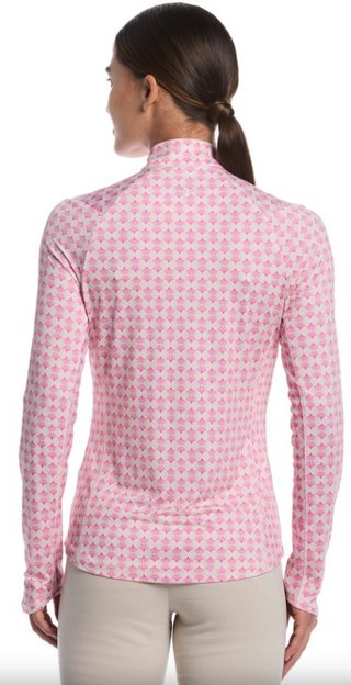 Callaway Deco Geo Printed damska bluza, fuchsia purple