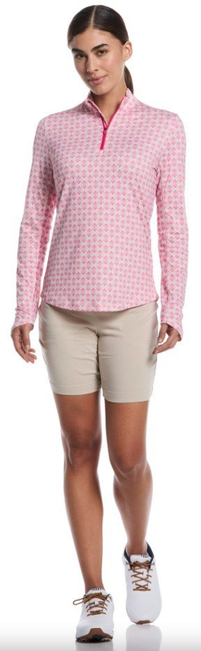 Callaway Deco Geo Printed damska bluza, fuchsia purple