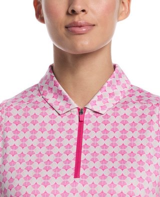 Callaway Deco Geo Print damskie polo, fuchsia purple