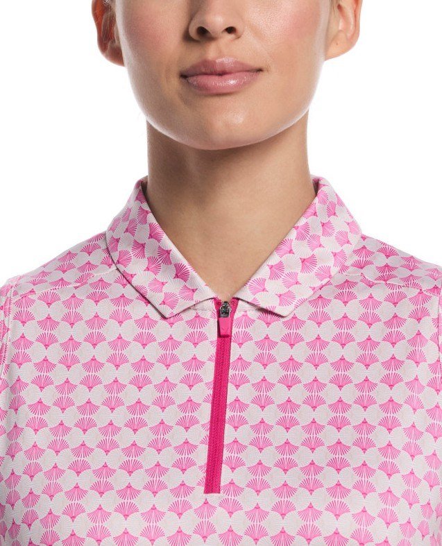 Callaway Deco Geo Print damskie polo, fuchsia purple
