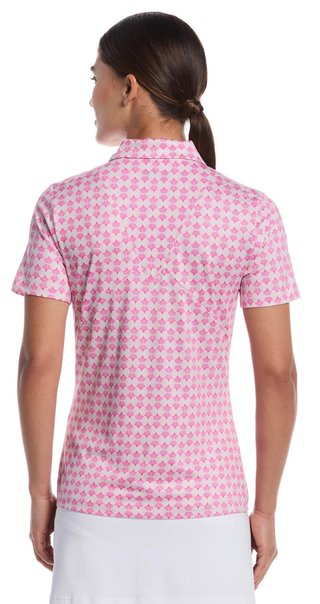 Callaway Deco Geo Print Sleeveless damskie polo, fuchsia purple