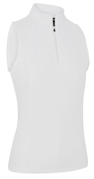 Callaway Rib Play Sleeveless damskie polo, białe