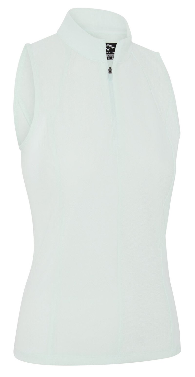 Callaway Rib Play Sleeveless damskie polo, salt air