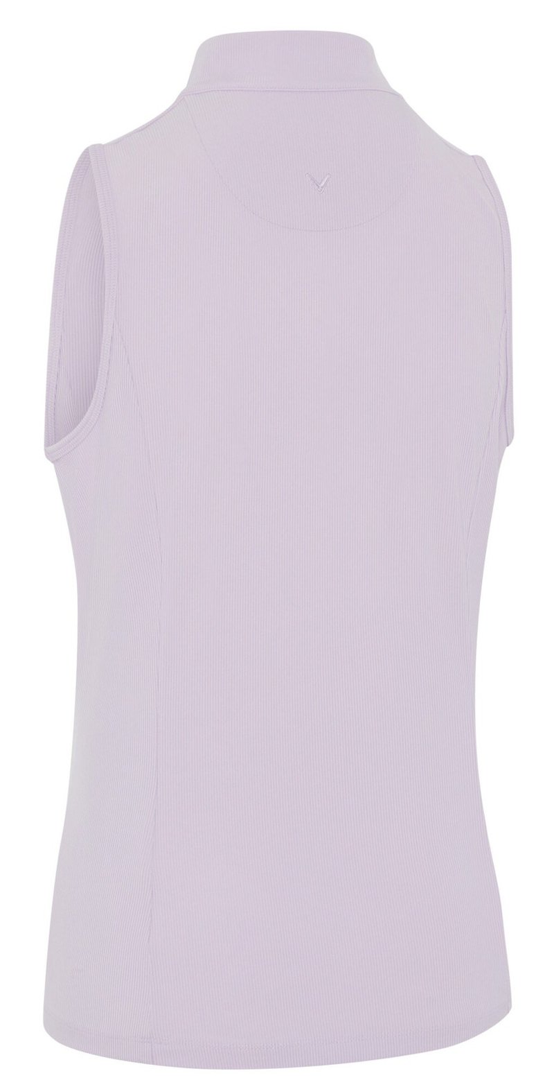 Callaway Rib Play Sleeveless damskie polo, pastel lilac