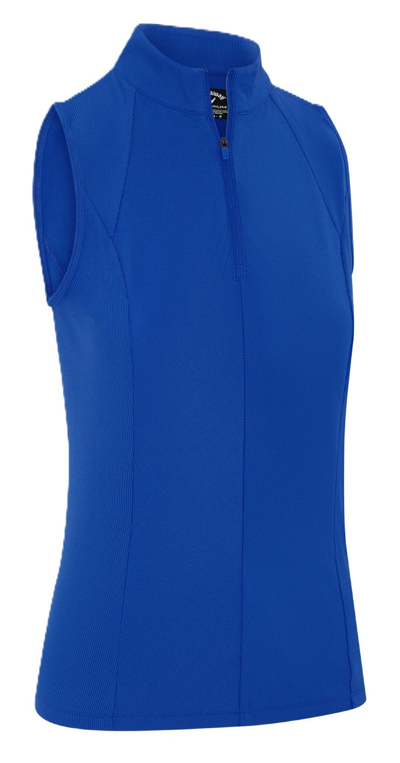 Callaway Rib Play Sleeveless damskie polo, blue tattoo