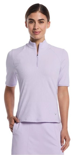 Callaway Rib Play damskie polo, pastel lilac