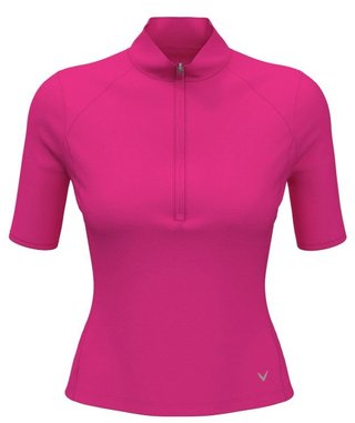 Callaway Rib Play damskie polo, fuschia purple