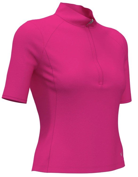 Callaway Rib Play damskie polo, fuschia purple