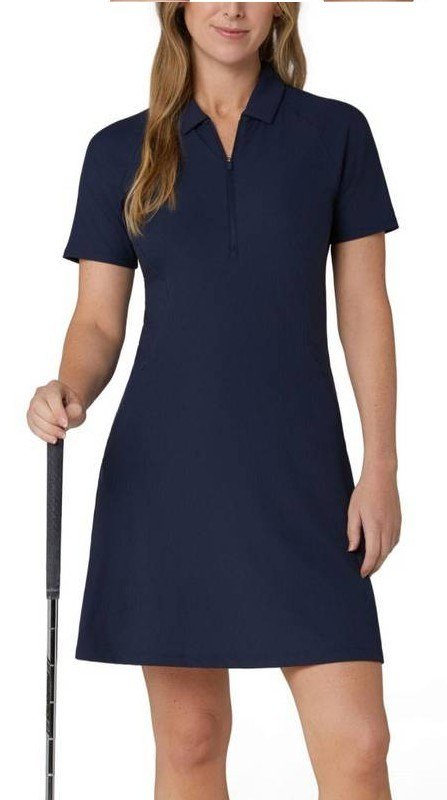 Callaway Essential Ribbed damska sukienka, granatowa