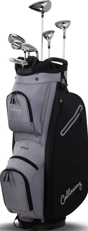 Callaway Reva 8PC Black damski zestaw golfowy, stal/grafit