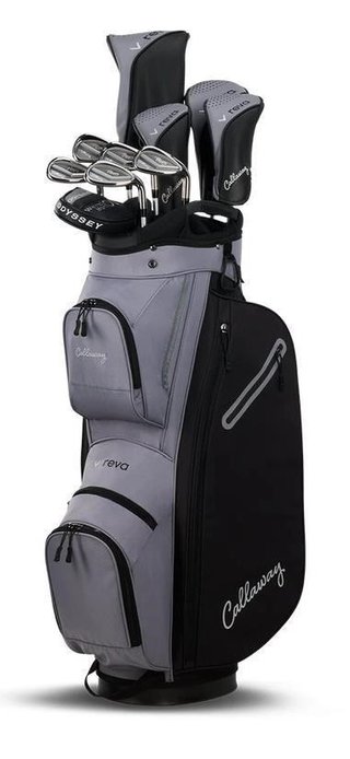 Callaway Reva 11PC Black damski zestaw golfowy 2026, grafit, torba cart