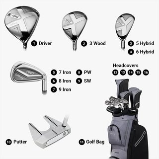 Callaway REVA 11PC damski zestaw golfowy, +1"