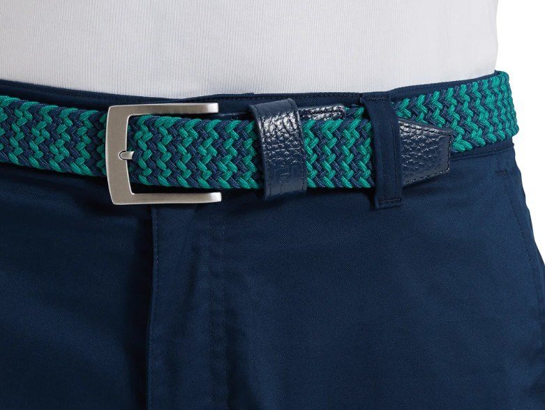 FootJoy Braided pasek unisex, navy/field green