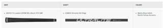 Cobra BAFFLER Black Silver męski fairway wood