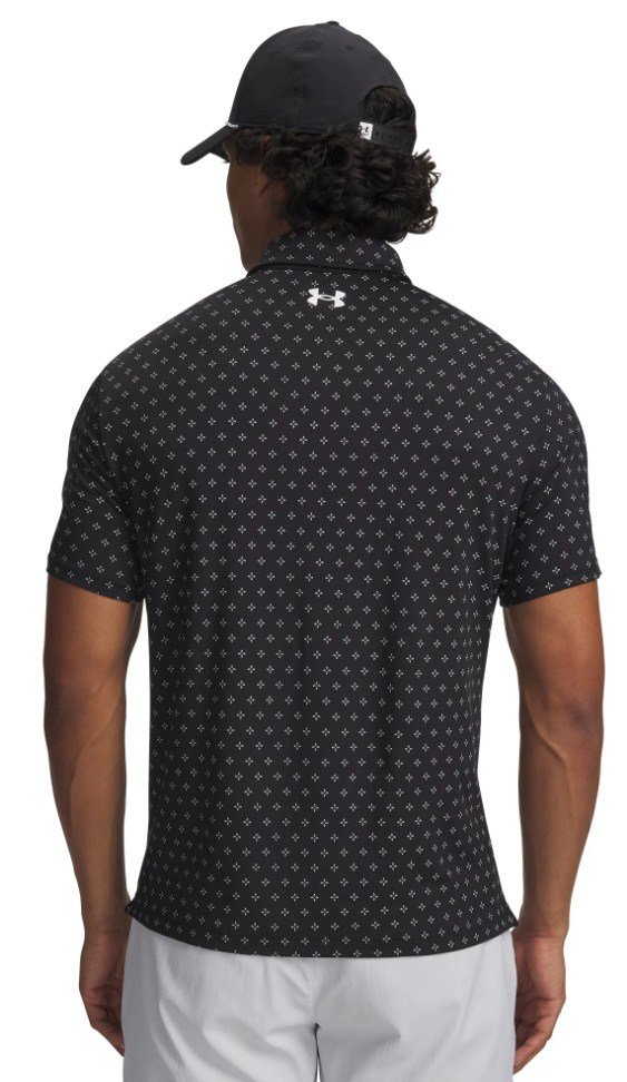 Under Armour Playoff 3.0 Printed męskie polo, czarno/białe