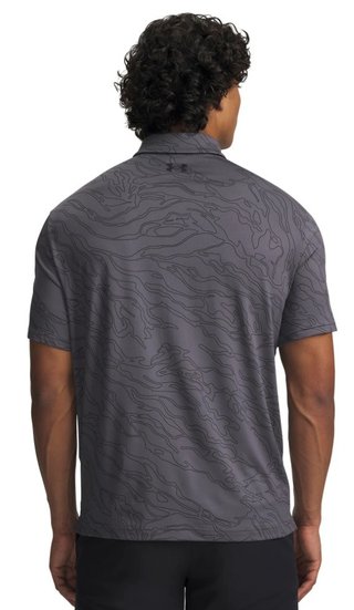 Under Armour Playoff 3.0 Printed męskie polo, castlerock/black