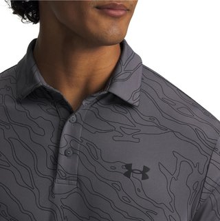 Under Armour Playoff 3.0 Printed męskie polo, castlerock/black