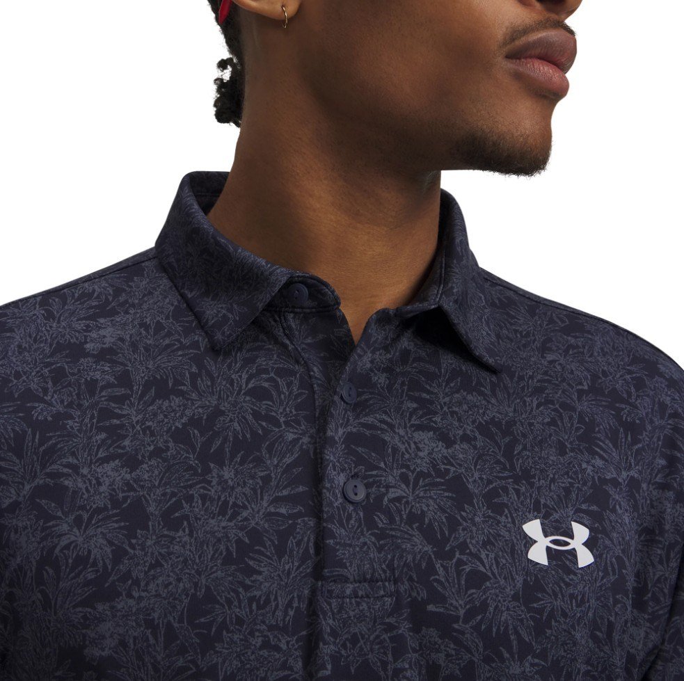 Under Armour Playoff 3.0 Printed męskie polo, midnight navy/white