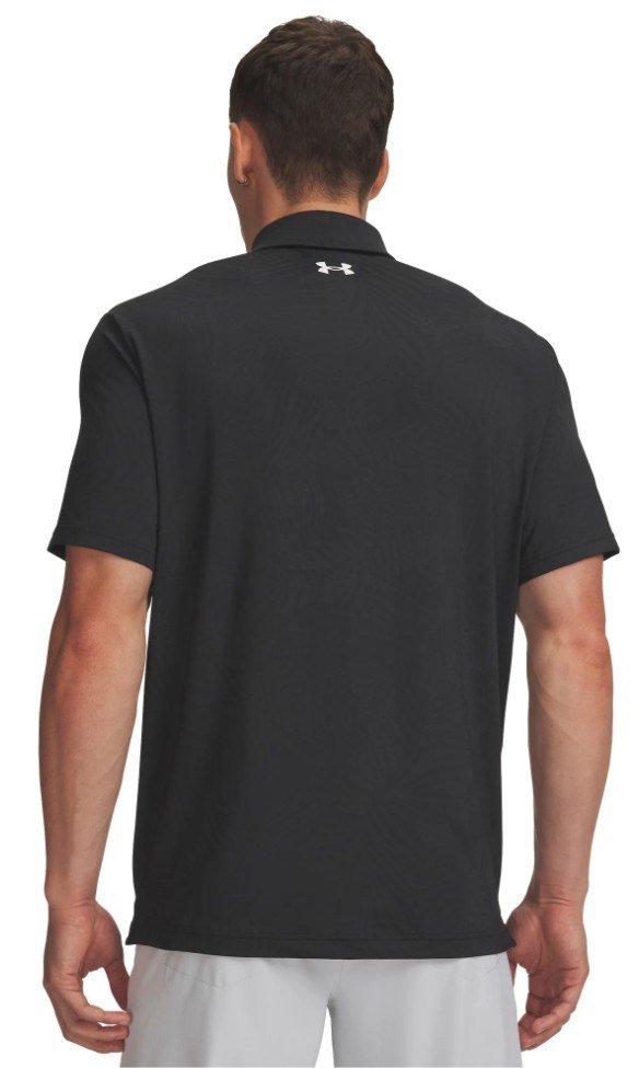 Under Armour Playoff Jacquard męskie polo, black/anthracite