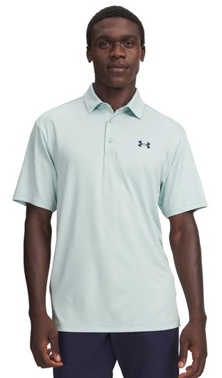 Under Armour Playoff Jacquard męskie polo, enamel blue/illusion green