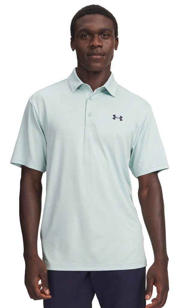 Under Armour Playoff Jacquard męskie polo, enamel blue/illusion green