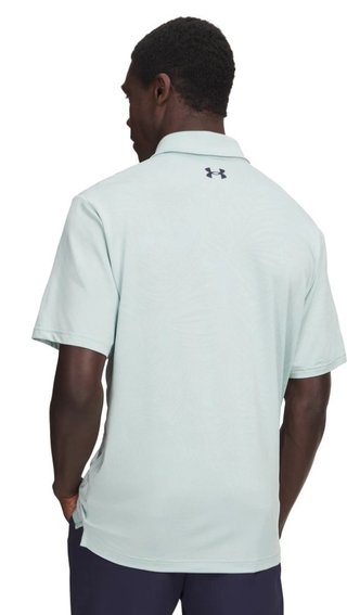 Under Armour Playoff Jacquard męskie polo, enamel blue/illusion green