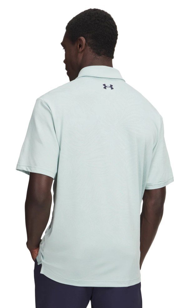 Under Armour Playoff Jacquard męskie polo, enamel blue/illusion green