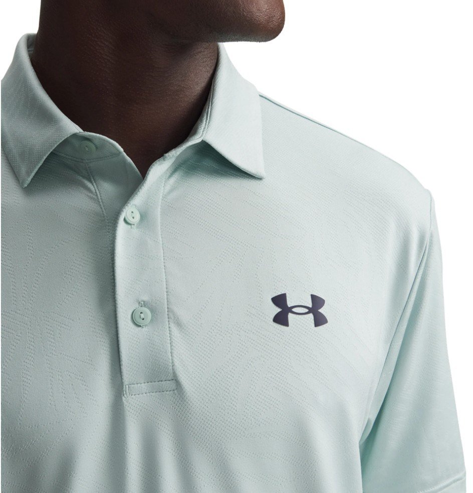 Under Armour Playoff Jacquard męskie polo, enamel blue/illusion green