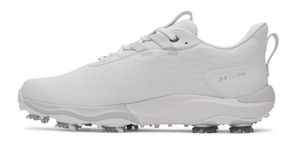 Under Armour Drive Pro Clone męskie buty golfowe, white/metallic gunmetal