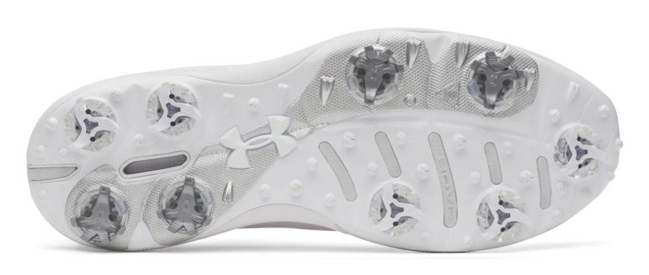 Under Armour Drive Pro Clone męskie buty golfowe, white/metallic gunmetal