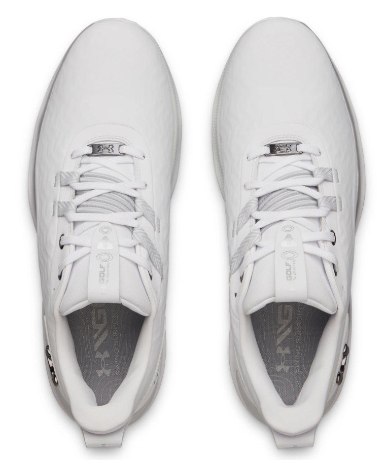 Under Armour Drive Pro Clone męskie buty golfowe, white/metallic gunmetal