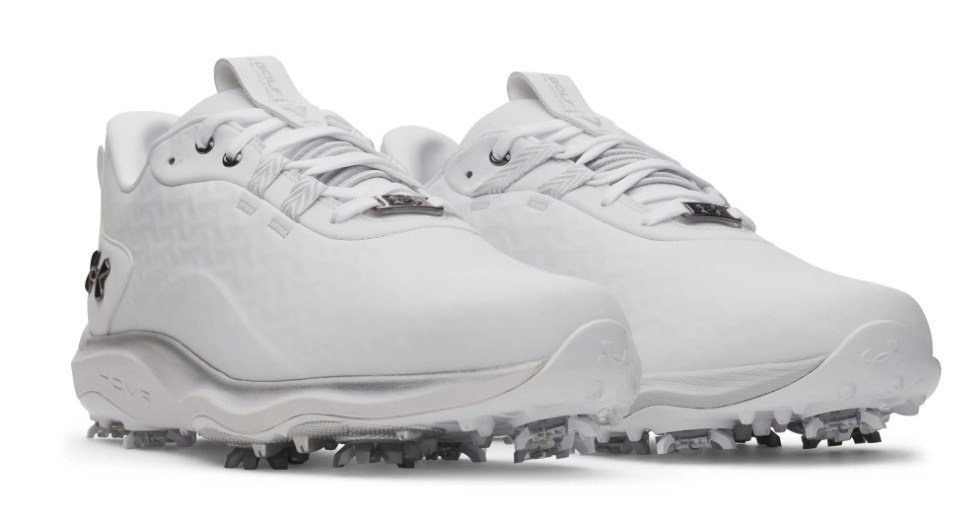 Under Armour Drive Pro Clone męskie buty golfowe, white/metallic gunmetal