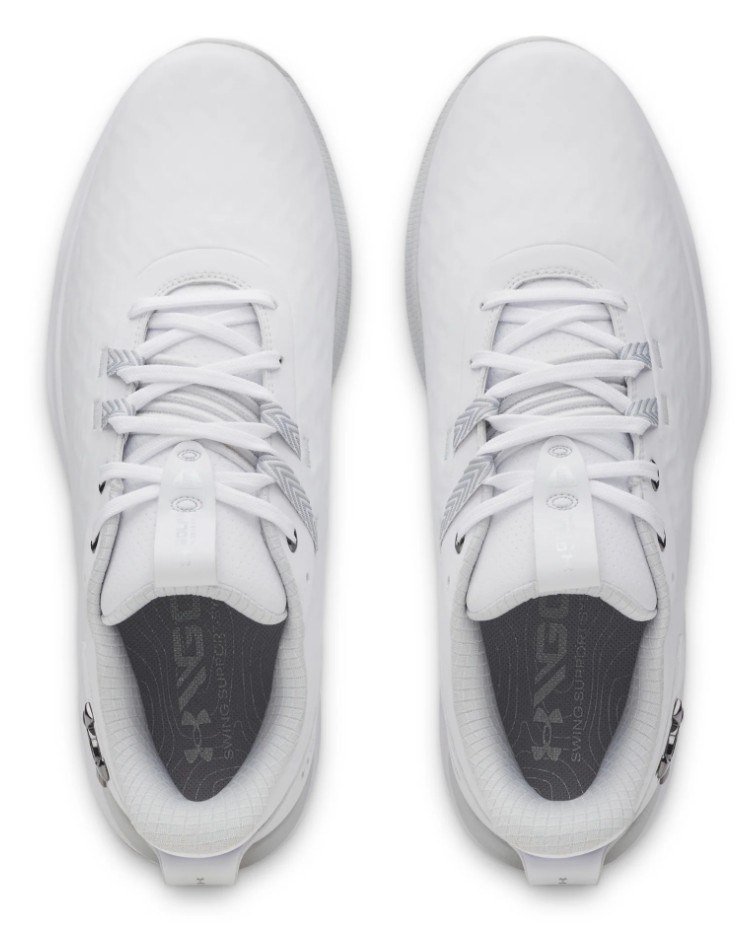 Under Armour Drive Pro Clone Spikeless męskie buty golfowe, white/mettalic gunmetal