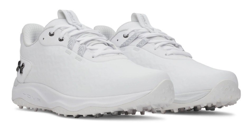 Under Armour Drive Pro Clone Spikeless męskie buty golfowe, white/mettalic gunmetal