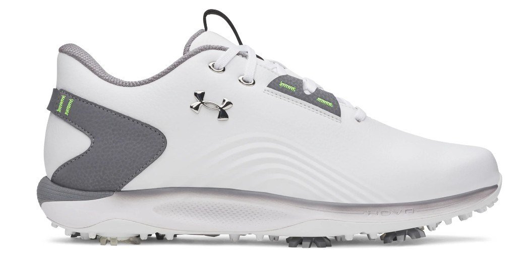 Under Armour Drive Fade 2 męskie buty golfowe, white/titan gray/metallic silver