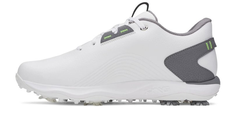 Under Armour Drive Fade 2 męskie buty golfowe, white/titan gray/metallic silver