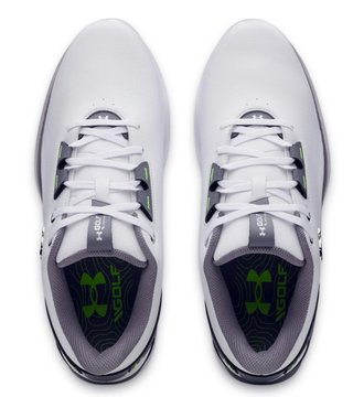 Under Armour Drive Fade 2 męskie buty golfowe, white/titan gray/metallic silver