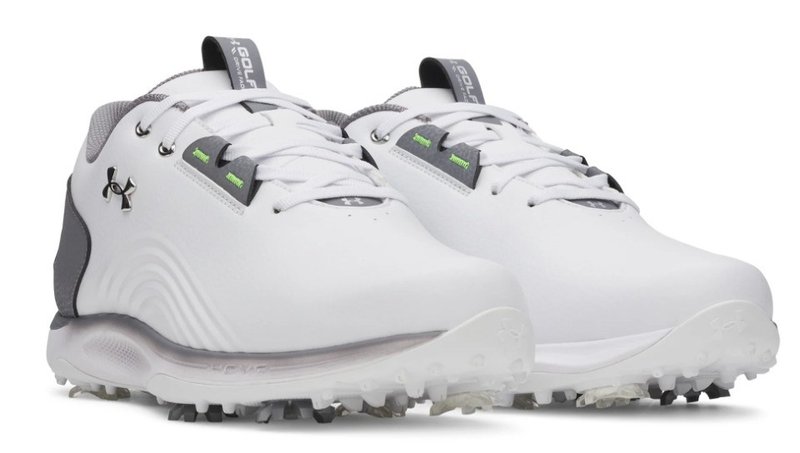 Under Armour Drive Fade 2 męskie buty golfowe, white/titan gray/metallic silver
