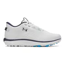 Under Armour Drive Fade 2 Spikeless męskie buty golfowe, white/metallic silver