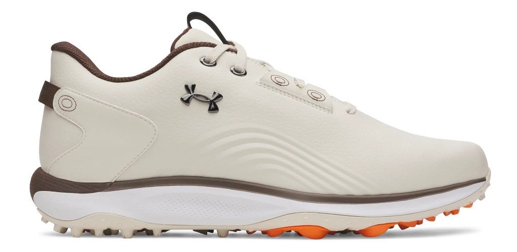 Under Armour Drive Fade 2 Spikeless męskie buty golfowe, stone/metallic silver