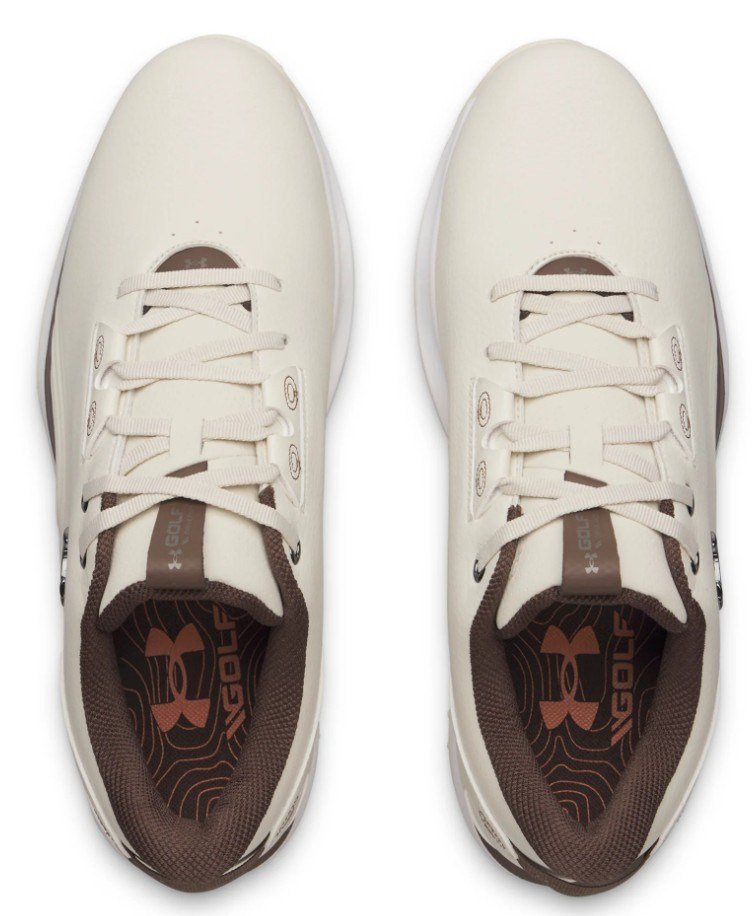 Under Armour Drive Fade 2 Spikeless męskie buty golfowe, stone/metallic silver