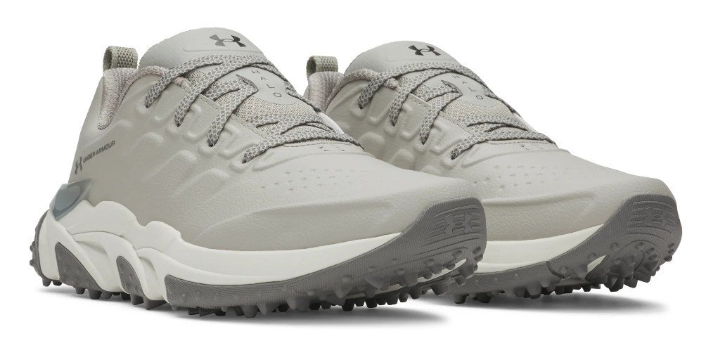 Under Armour Halo Tour Spikeless męskie buty golfowe, titanium/summit white/clay green
