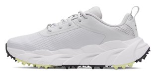 Under Armour Halo Tour Hybrid Spikeless damskie buty golfowe, halo gray/white/metallic silver