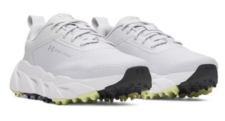 Under Armour Halo Tour Hybrid Spikeless damskie buty golfowe, halo gray/white/metallic silver